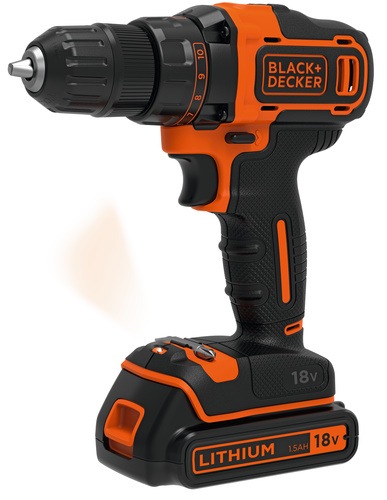 18V 2 Gang Akku Bohrschrauber + 400mA Ladegerät + Koffer + 2 Black Decker in Akkus & Ladegeräte für Elektrowerkzeuge