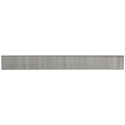Photo of BLACKDECKER BDCT12N narrow silver staple strip, shown from side on white background.