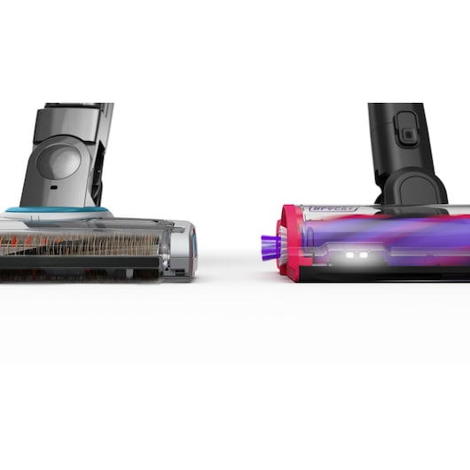 Photo of two BLACKDECKER BHFEA640WP vacuum cleaner brush heads side by side on white background, showing bristle details.
