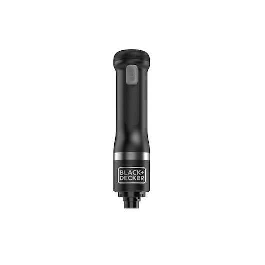 Front view of the black BLACK+DECKER Kitchen Wand with no attachment.