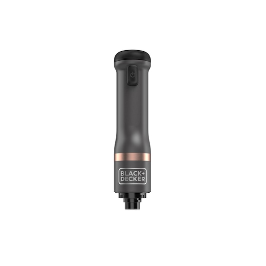 Front view of the grey BLACK+DECKER Kitchen Wand with no attachment.