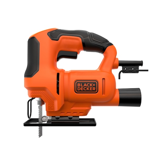 Right side view of the BLACK+DECKER 400W Single Speed Compact Jigsaw.
