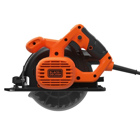 Side view of the BLACK+DECKER 1200W 165mm Circular Saw.