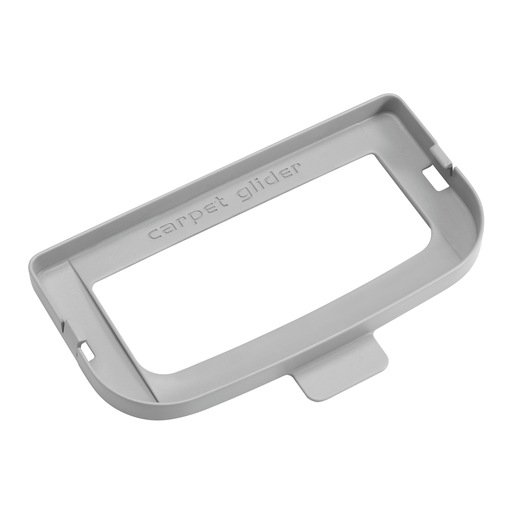 BLACKDECKER FSMCG gray carpet glider accessory top angle on white background.